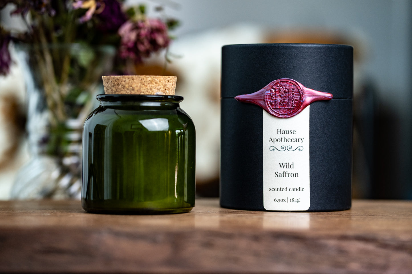 Wild Saffron · 8oz Apothecary Candle · Botanica Collection